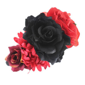 Festival Fiesta Mexicana Floral cabeza banda Día <span class=keywords><strong>de</strong></span> los <span class=keywords><strong>muertos</strong></span> diadema disfraz Rosa flor corona novia Floral flor corona - Product Image 3