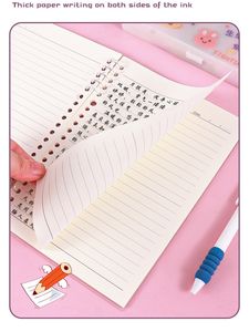 Vente en gros <span class=keywords><strong>Mikko</strong></span> A cahier à spirale Kawaii dessin animé étudiant A cahiers papeterie cahier relié à la ligne de haute qualité - Product Image 4