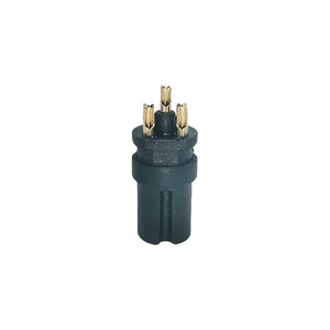 Connecteur étanche ADB Edinburgh M8, fiche mâle 6P, insertion droite, coque PVC, application électronique - Product Image 1