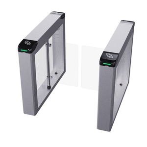 Guangbao ZY-B212 Torniquete de puerta batiente de acero inoxidable IP65 con paso rápido de 0.2s, reconocimiento facial/tarjeta IC, antipinzamiento/antipersonas en cola, TCP/IP RS485 - Product Image 2