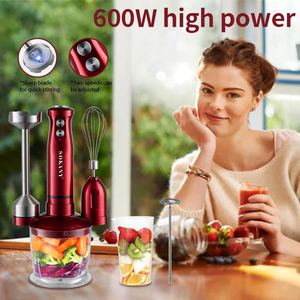 เครื่องปั่นมือโซคานี 600W 2 สปีด สีแดง ภาชนะพลาสติก 1 ลิตร เครื่องมือครัวอเนกประสงค์ - Product Image 3