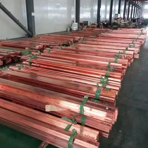 Hot Selling Pure Copper Bonded Earth Rod Pure Copper C11000 Busbar