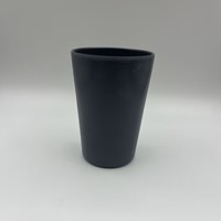 Emballage empilable dans une boîte cadeau, 6 pièces par ensemble, 300 ml, gobelets à dents en fibre de bambou, couleur unie
