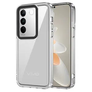 Casing ponsel luar angkasa, pelindung ponsel polikarbonat keras akrilik tahan guncangan untuk Vivo V40 SE Y100T V27 Y28 LM006