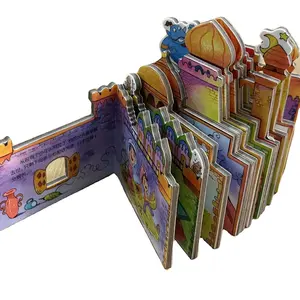 Impresión de cartón eco de alta calidad en el extranjero impresión a pedido Libros Castle Board Book niños libros para niños