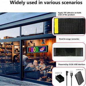 Panneau d'affichage matriciel LED Evil Eye, pixels de 2 mm, étanche IP65, alimenté par USB, contrôle par application Bluetooth, programmable à distance - Product Image 5