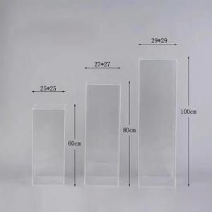 Accessoires de mariage, support à gâteau en acrylique transparent de type séparé, support à fleurs, décoration de fête à domicile, bouquet, événements festifs, décoration de scène - Product Image 5