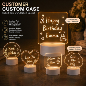 Custom Acrylic LED Night Lamp Personalized Photo Frame Light <b>Creative</b> Desktop Decoration Promotional <b>Gift</b> - Product Image 1