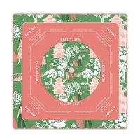 Tapis de jeu américain personnalisé ; Antidérapant ; Réducteur de bruit ; Pliable ; Tapis de table de jeu de Mahjong avec sac de rangement ; OEM ; Sublimation ; Naturel