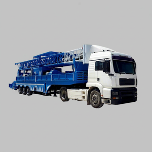 Nouvelle plateforme de forage rotative pour puits d'eau 95T-TR1500 (XXL) avec profondeur de forage maximale de 1800 m, diamètre de forage de 700 mm, pompe diesel montée sur remorque - Product Image 1