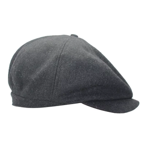 Custom Autumn Winter Classic Solid <strong>Flat</strong> Peaked Newsboy Wool <strong>Cap</strong> Men <strong>Women</strong> Painter Octagonal Beret <strong>Cap</strong> - Product Image 4