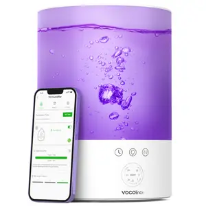 Alexa Apple Home App Wifi Top điền H2O hương thơm khuếch tán umidificador mát sương humificador thông minh phòng nhà siêu âm tạo độ ẩm