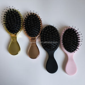 <span class=keywords><strong>Cepillo</strong></span> para extensiones de cabello de cerdas de jabalí mixto de nailon para desenredar y peinar peluca antiestática húmeda y seca y peine para mujeres - Product Image 4