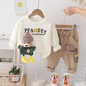 Conjunto de <span class=keywords><strong>Ropa</strong></span> Casual para Niños, Sudadera de Manga Larga con Estampado de Dibujos Animados en 3D y Pantalones, Precio de Fábrica - Product Image 4