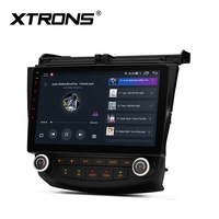 Estéreo para Auto Android de 10.1 Pulgadas, 4+64GB, para Honda Accord 2003-2007, Volante a la Izquierda, Pantalla Táctil IPS, 4G, DSP, CarPlay, Android Auto, RDS, CE-XTRONS