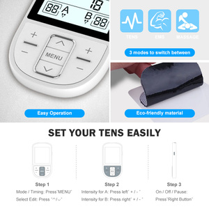 Mesin EMS elektroterapi yang dapat diatur, mesin penghilang rasa sakit kronis dan penguat otot untuk perawatan radang sendi - Product Image 5