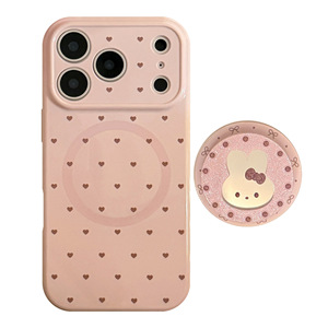 Custodia per iPhone 17 Pro Max, custodia magnetica glitterata con supporto per iPhone 16, custodia a specchio con polvere per iPhone 13, <span class=keywords><strong>cover</strong></span> con design simpatico cartone animato a forma di coniglio per iPhone 15, custodia per iPhone <span class=keywords><strong>14</strong></span> - Product Image 1