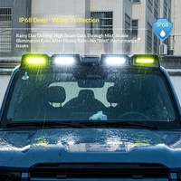Projecteur à quatre yeux monté sur le toit Chery ICAR&ICAUR V27, lumière jaune-blanche, étanche, haute luminosité, LED focalisée 24V 120W