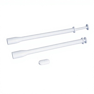 Applicateur vaginal en plastique jetable avec bouchon à vis, diamètre 60 mm, pour pommades et crèmes médicales, soins personnels - Product Image 1