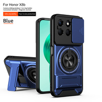 Support magnétique pour voiture Lichicase deux-en-un, accessoire mobile au toucher lisse pour Honor X7 X7A X7B, coque de téléphone pare-chocs