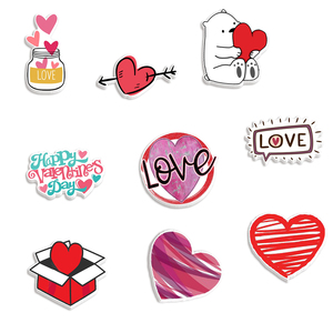 Pendentifs en acrylique à dos plat pour la <span class=keywords><strong>Saint</strong></span>-Valentin, porte-clés en résine avec matériaux DIY, style ange - Product Image 1