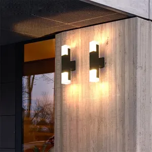LED Outdoor wasserdichte Wand leuchten Aluminium LED Wand leuchte Kristall Innenwand Dekorieren Beleuchtung Garten Veranda Leuchte