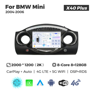 MEKEDE X40 UIS7865 8+128G QLED AKM DSP CarPlay sans fil Android Auto pour BMW <span class=keywords><strong>Mini</strong></span> 2004-2006 - Product Image 2