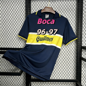 เสื้อฟุตบอลโบคา จูเนียร์ส รุ่นเรโทร ฤดูกาล 1996/97 ของแท้จากโรงงาน ระบายอากาศได้ดี ชุดฟุตบอลเวอร์ชั่นไทย 1.1 รองรับบริการ OEM - Product Image 1