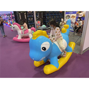 Château gonflable Naughty Castle, cheval à bascule gonflable, équipement de terrain de jeu intérieur amusant avec piscine à balles pour enfants, matériau PVC, 1,5 m x 1 m - Product Image 3
