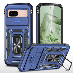 Convient <span class=keywords><strong>pour</strong></span> Google Pixel 7/7Pro/<span class=keywords><strong>7A</strong></span>/8/8Pro/9/9Pro <span class=keywords><strong>coque</strong></span> de téléphone portable hybride TPU + PC avec une fenêtre coulissante <span class=keywords><strong>pour</strong></span> protéger l'objectif - Product Image 5