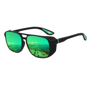 แว่นกันแดดโพลาไรซ์แบบเต็มกรอบสำหรับผู้ใหญ่ ดีไซน์แบบสองคานข้างโปร่ง กันฝุ่น สำหรับใช้งานกลางแจ้ง ขี่จักรยาน ขับรถ เหมาะสำหรับทุกเพศ - Product Image 3