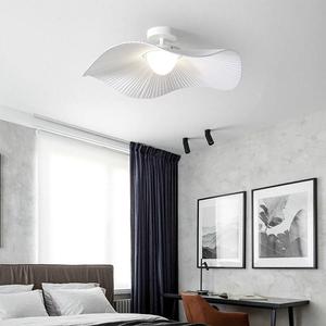 <span class=keywords><strong>Lampadario</strong></span> a Foglia di Loto Crema, Design Nordico Moderno e Semplice, Illuminazione Creativa e Personalizzata per Camera da Letto Femminile e Ristorante - Product Image 3