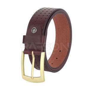 เข็มขัดหนังวัวแท้คุณภาพสูงใช้ได้ทั้งชายและหญิงเข็มขัดหนังวัวแท้คุณภาพสูงความยาวตามสั่งเหล็กอัลลอยสีล้วนโลโก้ที่กำหนดเองสำหรับผู้ชาย-ออนไลน์ - Product Image 2