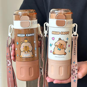 Hello Cappy Insulated Water <b>Bottle</b> 500Ml Portable With Strap For Kids School Use - Product Image 5