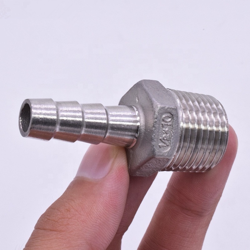 ERGAOBOY 10 Stück 304 Edelstahl Sechskantnippel 1 Außengewinde auf 1 Außengewinde BSP Rohrfittings