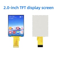 Layar LCD TFT 2 Inci Antarmuka Ganda QTSS ST7789P3 MCU SPI Resolusi 320x240 Suhu Operasi -20~+70 Jam Tangan Pintar Terintegrasi