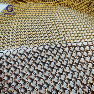 Rete decorativa ad anello saldato 316 in acciaio inox foglio di maglia per tenda Hotel cappa di maglia - Product Image 3