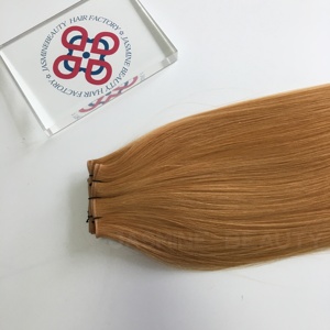 # ต่อผมแท้รัสเซีย 27 เส้น แบบมองไม่เห็นรอยต่อ บางพิเศษ Genius Weft Super Double Drawn น้ำหนัก 100 กรัม สำหรับขายส่งร้านเสริมสวยมืออาชีพ - Product Image 3