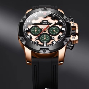 Montre-bracelet pour homme Drioshipping, étanche, personnalisée, de luxe, résistante à l'eau, montre à quartz pour homme, vente en gros - Product Image 2