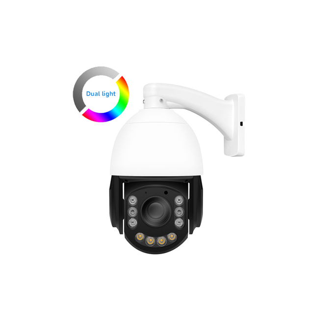 NDAA Full Color 8MP Smart Dual Illumination IP PTZ POE Security Camera 360 Degree AI Auto Tracking Built-in Mic&Speaker SD Slot