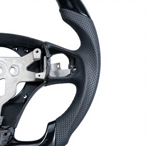 Volant de voiture de course à 3 branches en matériau PU pour Corvette C6 Grand Sport Sports Edition 12-13, modification, vente flash <span class=keywords><strong>Amazon</strong></span> - Product Image 2