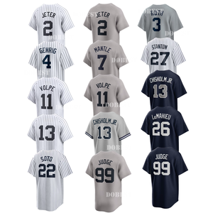 เสื้อเจอร์ซีย์สำหรับผู้ชาย32ทีมเสื้อเบสบอลปักลายเสื้อยืดปักเย็บ2024-25 - Product Image 1