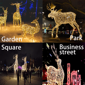 Decoraciones navideñas personalizadas para exteriores Luz LED con motivo de <span class=keywords><strong>ciervo</strong></span> 3D - Product Image 6