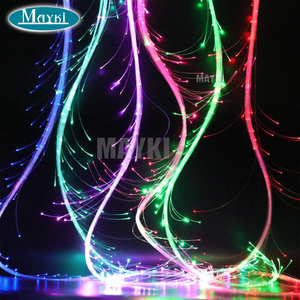 Fouet lumineux à fibres optiques LED 7 couleurs, jouet de rave, pour soirées dansantes et festivals de musique, super lumineux - Product Image 3