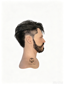Maschera in Silicone Ultra Realistica Indossabile, Morbida, Elastica, Riutilizzabile, Ecologica, Traspirante per <span class=keywords><strong>Halloween</strong></span>, Pasqua, Cosplay, Film - Product Image 6