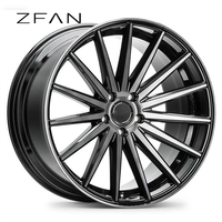 Rines ZFAN Forjados a Medida de 16-24 Pulgadas 5x112 5x114.3 5x120 5x130, Rines de Repuesto Negros Ligeros de Alta Calidad para BMW y Audi