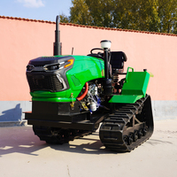 Offre Spéciale : Motoculteur Multifonctionnel sur Chenilles 35 CV, Moteur Diesel 4 Temps Certifié EPA, Tracteur Rotatif sur Chenilles