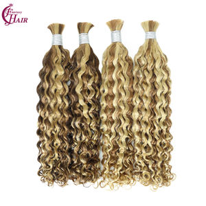 Nuovi Colori FH: <span class=keywords><strong>Extension</strong></span> di Capelli Umani Ricci Italiani, Doppia Trama, <span class=keywords><strong>per</strong></span> Trecce Boho, Qualità 10A Remy - Product Image 1