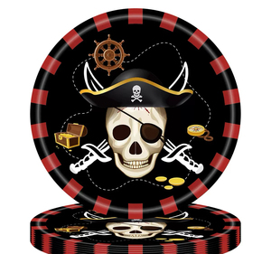 Set di Decorazioni per <span class=keywords><strong>Festa</strong></span> a Tema Pirata, Stoviglie Usa e Getta, Bicchieri di Carta, Striscioni, Tovaglie per Forniture di Compleanno per Bambini e Ragazzi - Product Image 4