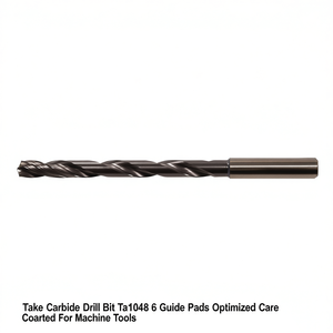 Ttake <b>Carbide</b> <b>Drill</b> <b>Bit</b> Ta1048 6 Guide Pads Optimized Core Coated For Machine Tools - Product Image 2